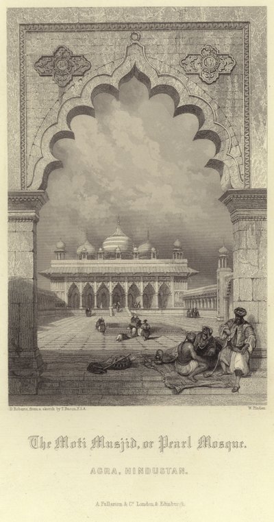 The Moti Musjid in Agra by David Roberts